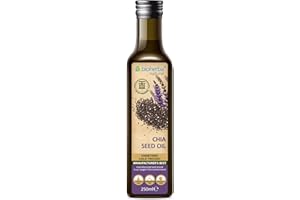 Aceite de semilla de chía 250 ml – Prensado en frío, 100 % natural y sin refinar | Rico en omega-3 | Para cocina y uso cosmético | BIOHERBA
