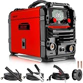 135A MIG Welder: DEKO 220V Arc Welder with IGBT Inverter Three in One Flux Core Wire, Portable Kit, Suitable for Home Users a