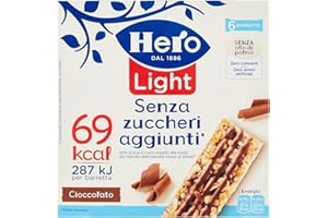 CAIYA Hero Light Barretta ai Cereali con Cioccolato a Latte Senza Zuccheri Aggiunti 120g