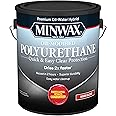 Minwax 1 gal 71031 Clear Premium Oil-Water Hybrid Water-Based Oil-Modified Polyurethane, Warm Gloss