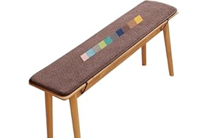 MIECOAE Stuhlkissen Balkon, Rutschfestes Bankkissen Outdoor, Bankauflage, Sitzkissen Auto, Sitzpolster Indoor, Gartenbank Kissen Sitzauflage Bank für Garten Terrasse Schaukel BüRostuhl(Coffee e,170x35 cm 67x1