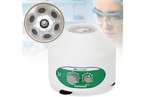 Mxmoonant Centrifugadora de Laboratorio, 4000rpm, 6x20ml, 1790xg, 60min Temporizador, para Tubos de Ensayo de 20ml/15ml/10ml/5ml, para PRP, Separación de Muestras (Enchufe UE)