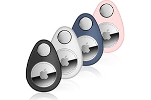 IDOOVE Etui na Airtag dla dzieci, ukryte 2-pak etui na lokalizator GPS, zapobiegające usuwaniu, silikonowe etui z pinami, odpowiednie dla dzieci, osób starszych, zwierząt domowych, plecaka, bagażu (silikon,