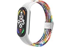 BDIG Cinturino per Xiaomi Mi Band 7 & Mi Band 6, Resistente al Sudore e Multicolore Accessori Braccialetto, Colorato Nylon Cinturini di Ricambio per Xiaomi Mi Band 3/4/5/6/7 Bracciale