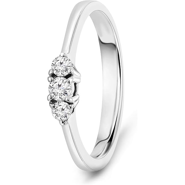 Anello Di Fidanzamento Zirconi Anello Di Fidanzamento In Zirconia 1,33 Carati | Acciaio Inox Placcato Oro 14k | Taglie 5-10 Anello Solitario Con Pietre Laterali - Foto 5