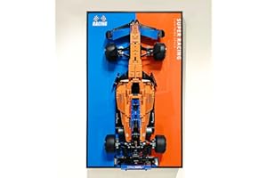 ICUANUTY Parete di presentazione per Lego Technic Monoposto McLaren Formula 1 42141, Compatibile con Lego McLaren F1, Idea Regalo per Lego auto da parete appassionati, Solo Display Wallboard