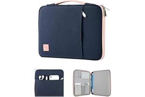 Dadanism 9-11 Pouces Tablette Sac de Transport avec Poignée pour iPad 10é Gén 10,9",iPad (A16) 11",iPad Air/Pro 11",iPad 9/8/7é Gén 10,2",iPad Air 5/4 10,9",Galaxy Tab A9+ Plus 11"/S9 FE,Indigo&Rose