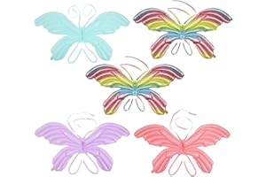 weigav Halloween/fiesta/carnaval disfraces alas de hadas para niños, capa de alas de mariposa, bufanda de mariposa para regalos de festival