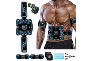 JARPER EMS Trainingsgerät, Bauchmuskeltrainer, Elektrisch Muskelstimulationsgeräte, Effektiv EMS Trainingsgerat Ganzkörper Muskeltrainer, Ganzkörper ABS/Bauch/Arm/Bein/Po Trainer