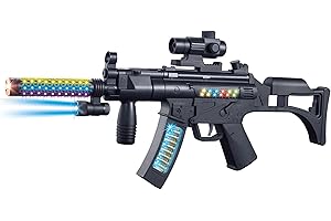 TACTIPRO Toy Gun for kids great for Soldier Army Military fancy dress Police Costume accessories. This durable plastic toy Gun emits combat sounds lights and vibration for hours of fun