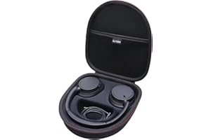 L LTGEM Hard Headphone Case for Sony WH-CH720N/ WH-CH700N/ WH-CH710N Wireless Noise Cancelling Headphones Portable Travel Headphone Storage Cover Bag Black