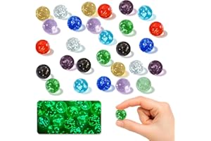 AEVORANT 30 Stück Murmeln Glas, 16mm Murmeln Leuchten Im Dunkeln, Leuchtmurmeln Kinder, Bunte Glasmurmeln, Leuchtende Murmelspiele für Kinder, Glasmurmeln für Murmelspiele Kinder, DIY-Projekte, Heimdekoration