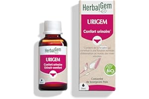 HERBALGEM, Urigem BIO, Complexe de Gemmothérapie Concentrée, Confort urinaire - Apaise les troubles urinaires, 30 ML