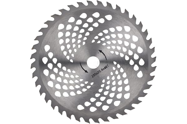 Skärskiva för trimmerskärare, mer aggregerad skärning av snabbstål, 1,4 mm tjock, 255 x 25,4 mm, 40T, grässågblad för ogräs, skärblad för grästrimmer