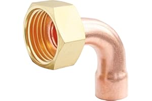 SOMATHERM FOR YOU - Koppeln von zwei abgewinkelten Kupferstücke Ø22 / Mutter 20/27