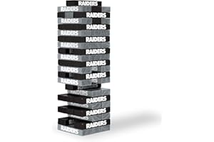 Wild Sports NFL Pro Football Tabletop Stackers Block Game for NFL Football Fan, Dorm Game, Rec Room, Tailgate