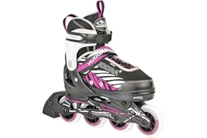 HUDORA Inliner Mia/Leon - Patins à roulettes pour Enfants, Adolescents et Adultes - Différentes Tailles - Patins à roulettes pour Femmes et Hommes