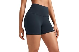 CRZ YOGA Butterluxe Shorts de Yoga pour Femme Taille Haute Formation Entraînement Cyclisme Leggings - 6/10/15/20cm