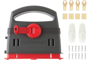 Takker Easy One-Step Hardwall Picture Frame Hanging Tool Kit & Refill Pack (Hardwall Takker Kit 35 Pieces)