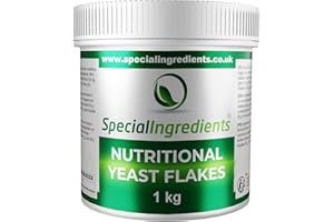 SPECIAL INGREDIENTS Nutritional Yeast Flakes 1kg Premium Quality Vegan Friendly Non GMO, Gluten Free – Recyclable Container