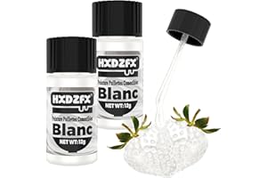 HXDZFX Peinture Paillette Comestible Blanc - Liquide Colorant Alimentaire Paillette, Peinture Paillette Alimentaire pour GâTeaux, Biscuits, Bonbons, Boissons, Chocolats - 24g
