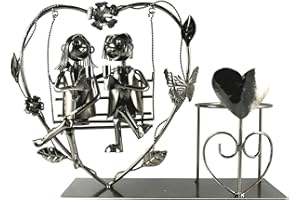 ‎ITO ELECTRONICS ito electronics Schaukel Flaschenhalter LIEBESPAAR Tanzpaar Hochzeit Geschenk Herz Weinflaschenhalter Weinständer