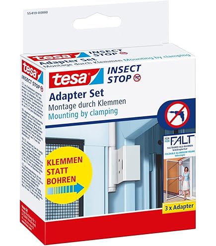 Schutz vor Insekten mit tesa FALT Tür anthrazit 80x170 bis 100x220