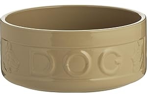 Mason Cash Cane Dog Bowl 20cm Large Stoneware Pet Bowl, 1.6 Litre Capacity, Classic Design, Dishwasher & Microwave Safe, Ideal for Food and Water