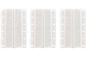 HALJIA 3 Pezzi Set di Tabelloni per Prototipo, 400 pin, Kit per Raspberry pi e Arduino, Breadboard per Arduino, Basetta Piastra Sperimentale Breadboard Tagliere di Solderless 400 Tie Punto PCB