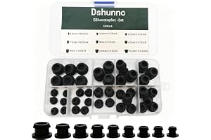 54 stycken gummiproppar set hålpluggar 4,5/5,5/6,5/7,5/8/8,5/9/9,5/10,5 mm | Tätningspluggar, återanvändbara och flexibla, perfekt för att täcka tätning dammskydd lackeringsskydd