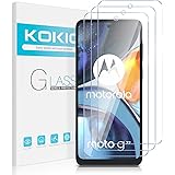 Kokio Vetro Temperato per Motorola Moto G22/E32/E32S 6,5 Pollici, 3 Pezzi Durezza 9H Pellicola Vetro Protettiva Compatibile c