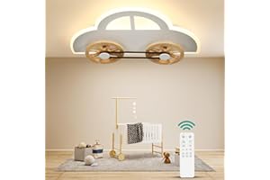 OTREN Plafoniera Cameretta Bambini, 40CM Lampadario Cameretta con Telecomando, Creativo Lampada da soffitto per Camera da Letto e Soggiorno dei Bambini