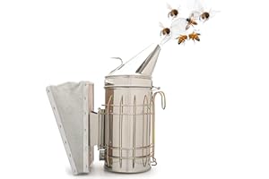 ARESVRGO Bee Smoker Fumatore, Apicoltura Accessori, Attrezzature per Apicoltore, Alveare Strumento, Affumicatori di Api in Acciaio Inox, Grande Volume di Fumo, Funzionamento Semplice