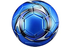 Roundsky Pelota profesional de pie tamaño 5 oficiales de fútbol de entrenamiento pelota de fútbol competición al aire libre balón de fútbol azul