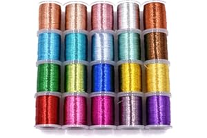 Phad Fishing 20 Spulen Multi Farben Flash Tinsel Fliegenbinden Faden Angeln Binden Materialien