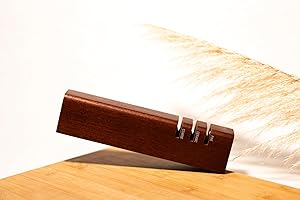 ARMIEL - Afilador de Cuchillos - Minimalista y Elegante - Con 3 Etapas de Afilado - Afiladores de Cuchillos Profesional - Afiador de Facas e Tesouras - Resistente y Duradero - Knife Sharpener