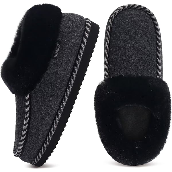 Bigwow Pantofole Da Donna In Ciniglia Lavorata A Maglia, Con Memory Foam E Suola Antiscivolo, Calde E Chiuse Sul Retro, Per Interni Ed Esterni - 4