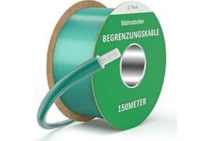 Gaethra Cavo Perimetrale per Robot Tagliaerba 150m, ​Universale Cavo Limite Compatibile con Vari Tosaerba Robotizzati​, Kit di Accessori per Tagliaerba Elettrico, Diametro 2.7 mm