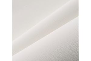 IPEA Simili Cuir Blanc pour Revêtement et Décoration – 140 x 50 cm – Made in Italy – Tissu Cuir Synthétique Souple pour Canapés, Chaises, Maison, Vêtements, Accessoires, Objets - [Non adhésive]