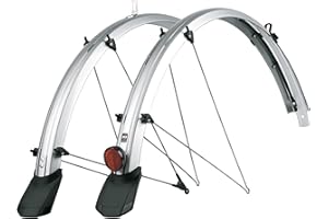 SKS GERMANY Bluemels Mit Kabelkanal B 53 28 Material Velo Mixte, Argent brossé, 71 cm