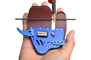 SHARROW Tir à l'arc Protège-Doigts en Cuir Protecteur de Doigt Finger Tab Garde de Main Gant de Tir Garde de Main pour Arc Classique RH/LH