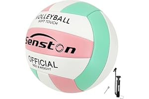 ‎SENSTON Senston Volleyball Offizielle Größe 5, Wasserfest Volleyball mit Pumpe, Beachvolleyball für Pool und Strand