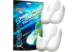 DK177 2 Pairs Crease Protectors, Against Shoe Toe Box Creases, Anti Wrinkle Sneaker Shoe Crease Guards, Crease Protectors for Air Force 1, Men's UK 7-12/Women's 3-6.5