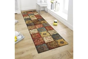 ‎WTHYGB WTHYGB Teppich Läufer 80x150cm für Flur Küche Wohnzimmer Schlafzimmer, 6mm Dicke Küchenläufer, rutschfest Polyester Dauerhaft Waschbar Teppichläufer, Anpassbar