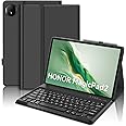 JADEMALL Keyboard Case for Honor MagicPad 2 12.3", Wireless Magnetic Detachable Bluetooth Keyboard(UK Layout), Premium PU Leather Cover with Pencil holder for HONOR MagicPad 2 12.3-inch Tablet, Black