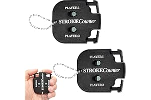 YOURKAY 2 Pezzi Contacolpi da Golf, Contacolpi da Golf Quadrato, Contacolpi da Golf Doppio, Contacolpi per Giocatori, Contacolpi per 2 Giocatori (Nero)