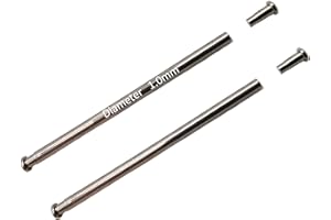 masar 10mm a 32 mm Ø 1mm 1.2mm 1.3mm 1.5mm Pins Perni con tubi Raccordi – Barrette di Pressione Cinturino per Orologio con Estremità di Rivetto