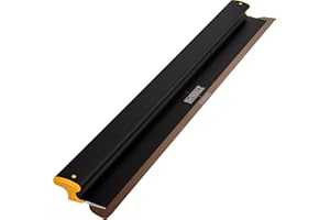 DEWALT Trockenbau Skimming Klinge, 101,6 cm | Pro-Grade | extrudiertes Aluminium & europäische Edelstahl-Konstruktion | schlagfeste Endkappen | Sheetrock Gyprock Wandboard Gipskarton | DXTT-2-940