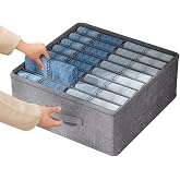 Colexy Wardrobe Clothes Organizer, Foldable Organizers for Wardrobe, Closet Organizer Boxes with Handle, Foldable Fabric Stor