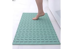 easyBee Mata prysznicowa do wanny dla dzieci, bez BPA, lateksowa, antypoślizgowa, odporna na pleśń, nadaje się do prania w pralce, antypoślizgowa mata prysznicowa (zielona)